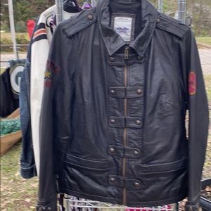 Ladies leather riding Harley Davidson jacket